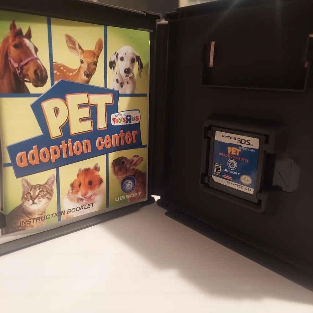 Nintendo DS Pet Adoption Center with Case &  book